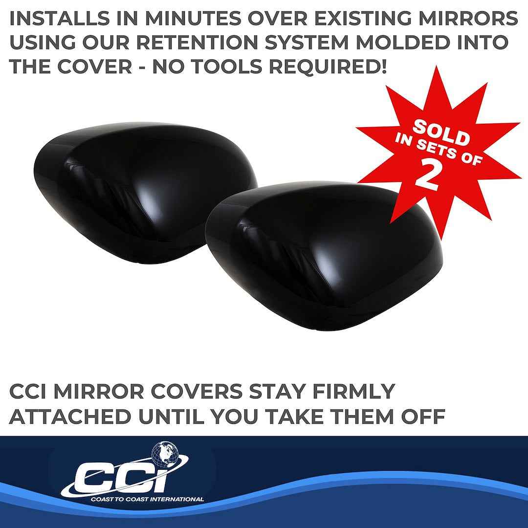 Coast To Coast MC67555BLK Rogue Painted Signal-Mirror Top Set