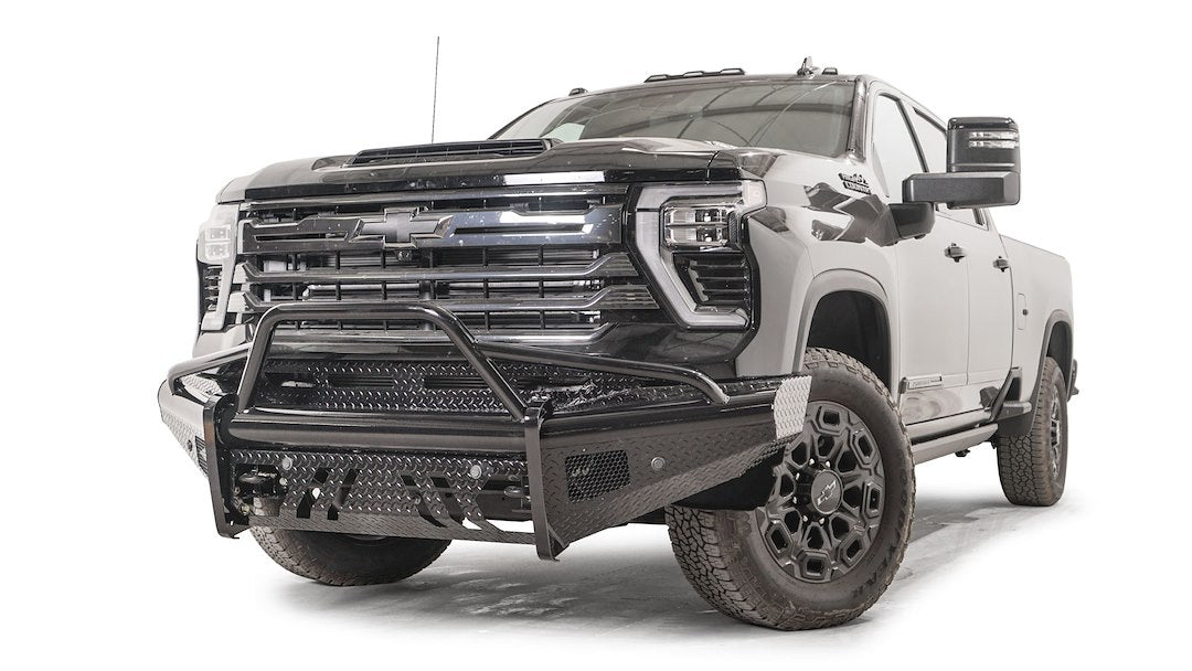 Fab Fours CH24-S6162-1 Front Bumper, Black Steel Series