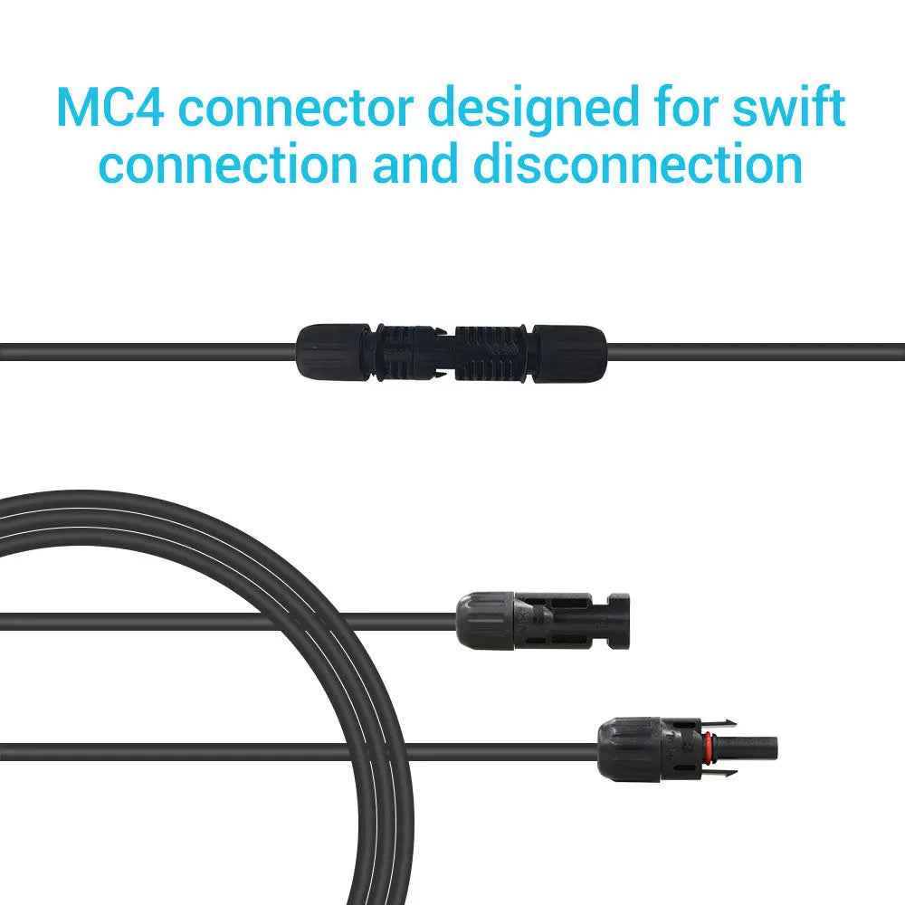 Renogy 0021834 5-Foot 10 AWG MC4 Solar Extension Lead