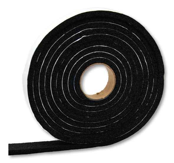AP Products 0183163410 Black Vinyl-Foam Weather Tape, 10 ft