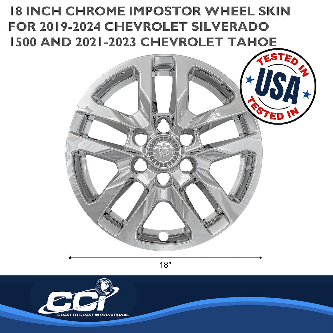 Coast To Coast IMP432X Silverado/Tahoe 18-Inch Chrome Skins - image 3