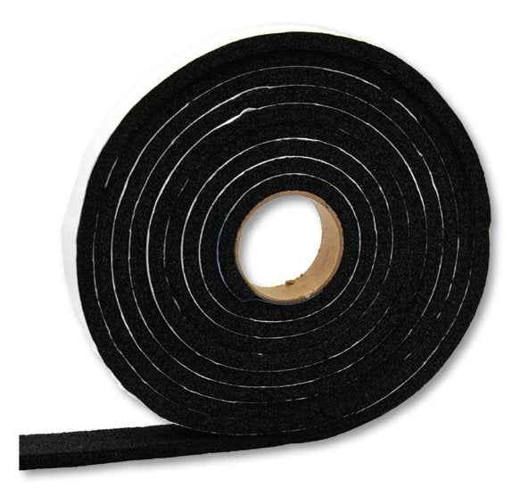 AP Products 0185163450 Black Cap Tape Weatherstrip, 50 ft
