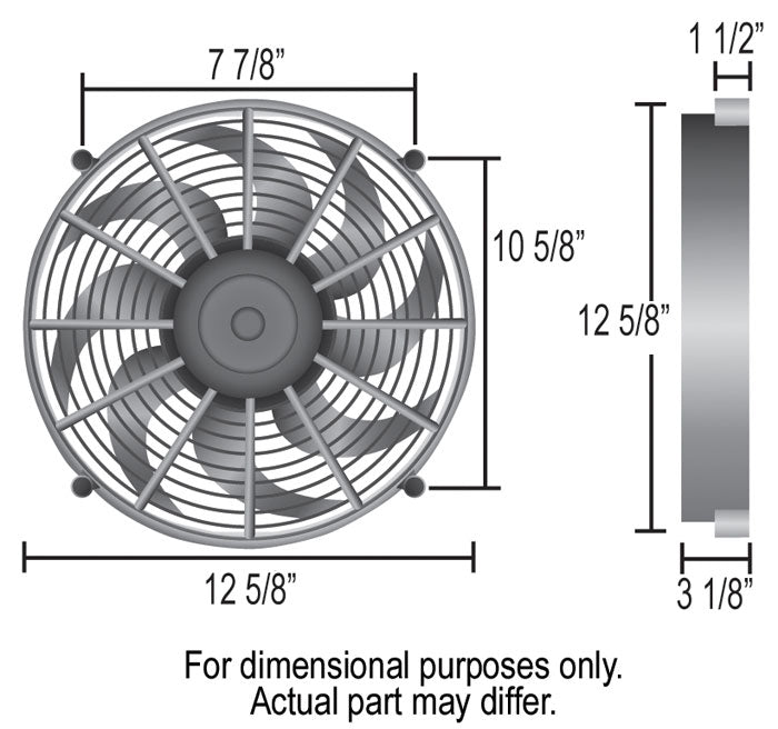 Derale 16925 12 in Electric Pusher Fan - image 4