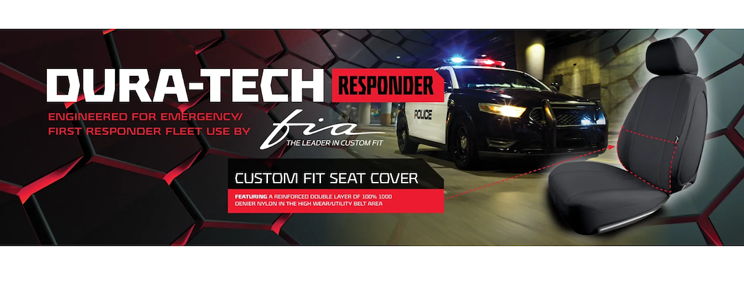 Fia DTR944P Black Dura-Tech Responder Commercial Seat Wrap