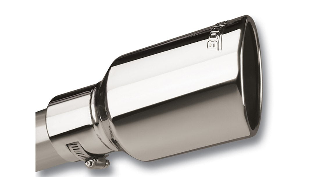 Borla 20156 Polished Clamp-On Exhaust Tip, 4-Inch Outlet