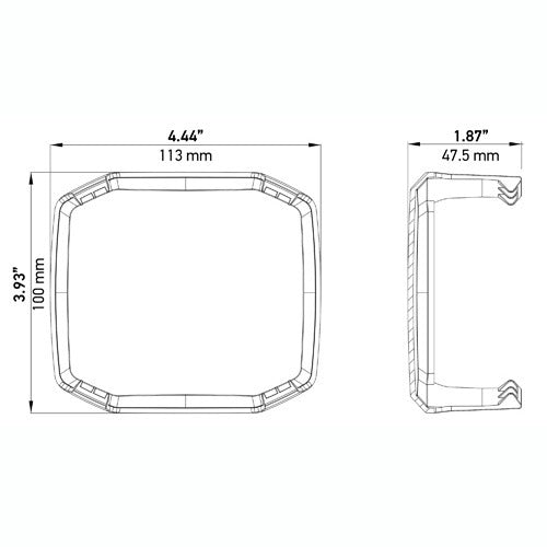 Hella 358233971 Smoke Cover for X-Treme XT-4A