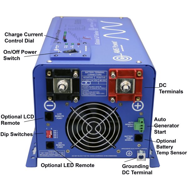 Aims Power Picoglf30w12v120vr Power Inverter/ Battery Charger - image 5