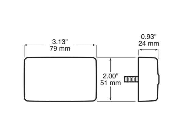 Peterson V170A Amber Two-Diode Clearance/Marker LED