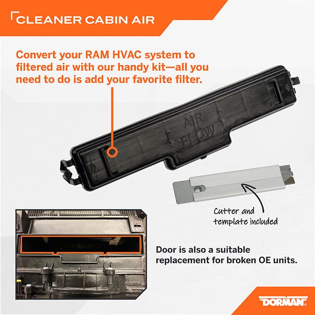 Dorman 259101 Cabin Filter Access Cover - image 5