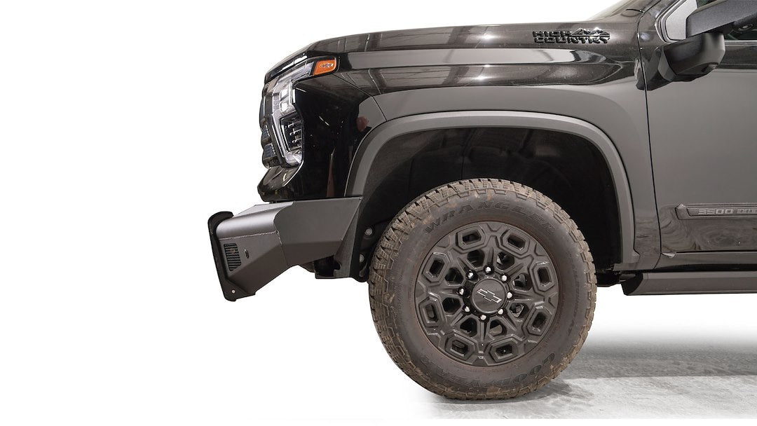 Fab Fours CH24-Q6161-1 Front Bumper, Black Steel Elite