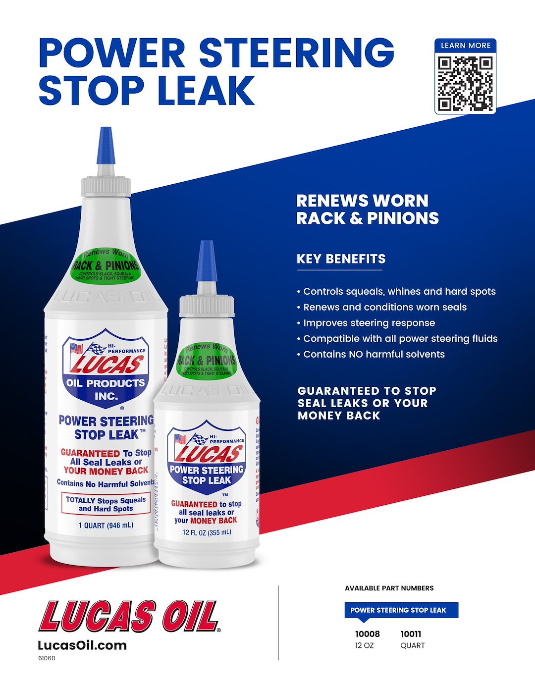 Lucas Oil 10011 Power-Steering Leak Treatment