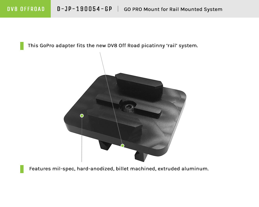 DV8 Offroad D-JP-190054-GP Action Camera Adapter