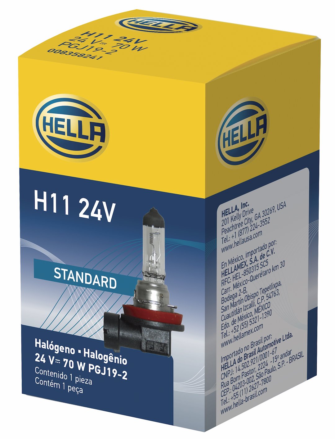 Hella H11 24V Halogen Bulb for Headlights