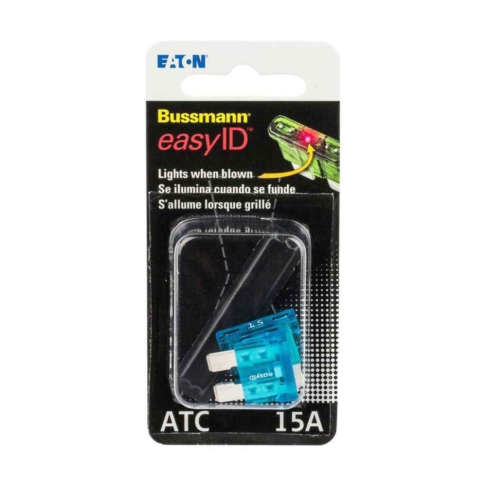 Bussman BPATC15ID 15A easyID ATC Blade Fuses