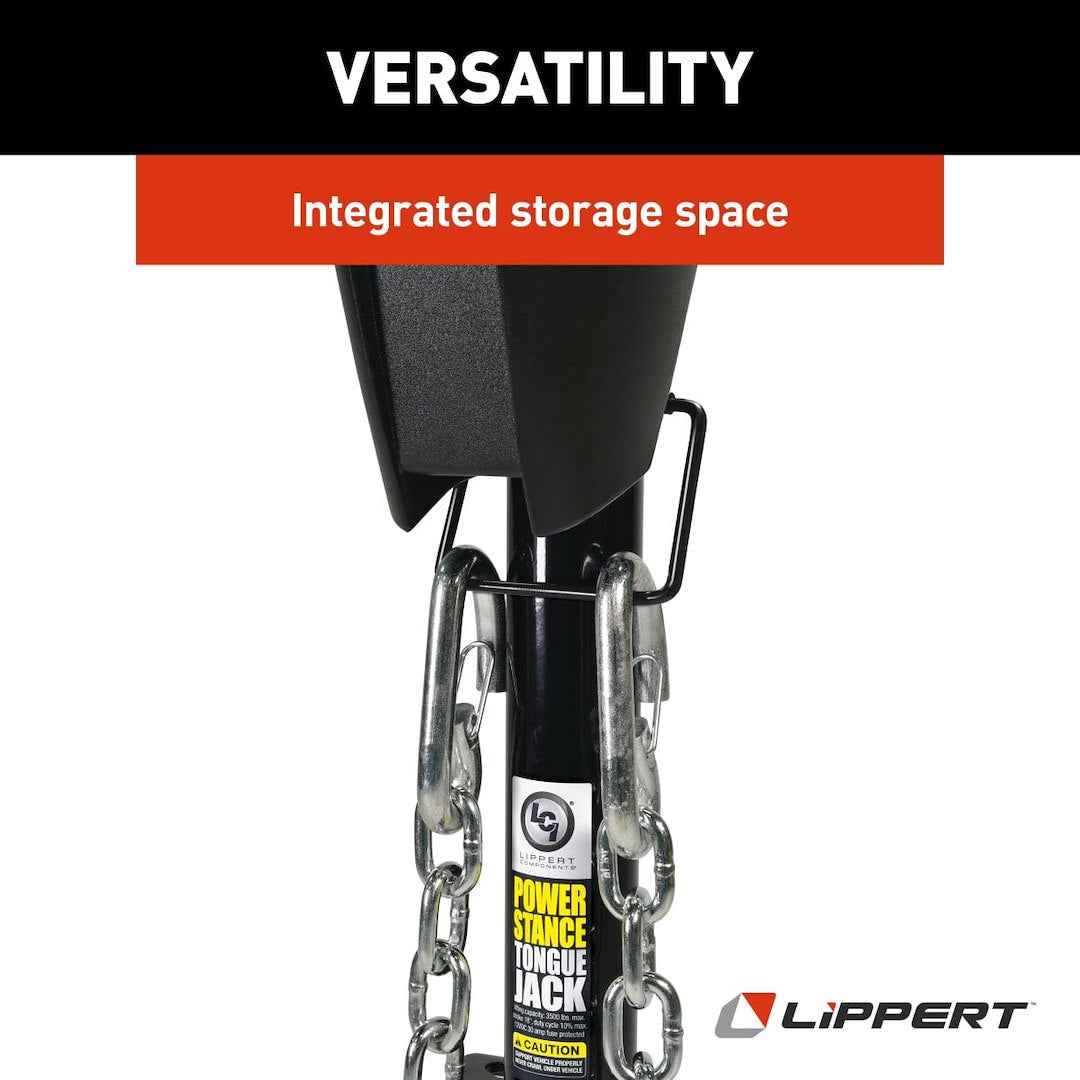 Lippert Power Stance Tongue Jack - 3,500 lb, 18-in Lift – 813748