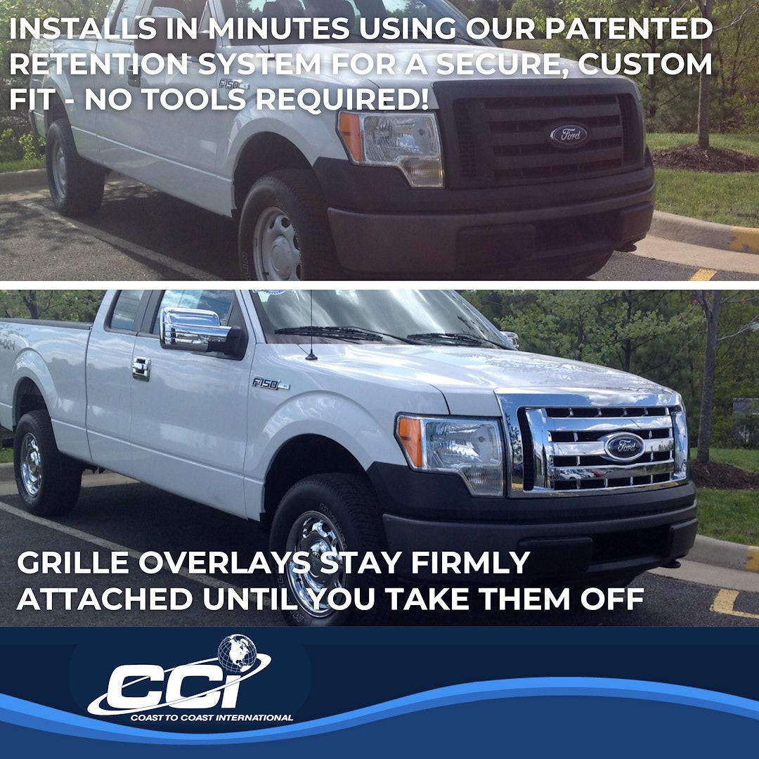Coast To Coast GI73 F-150 Chrome Bar-Style Grille Trim - image 4