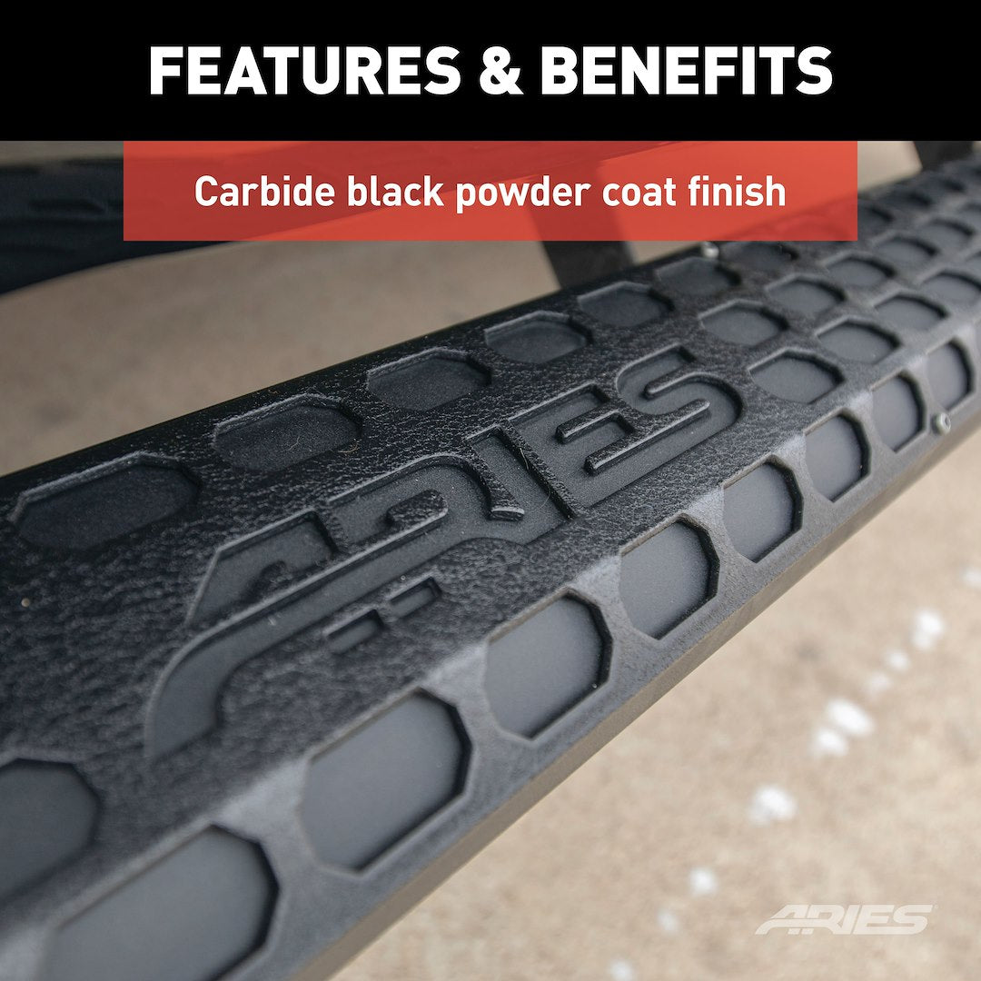 Aries 2055985 85-Inch AdvantEDGE Black Aluminum Side Bar - image 8