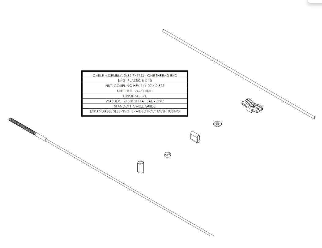 BAL RV 21700146 Exact-Slide Cable Repair Kit