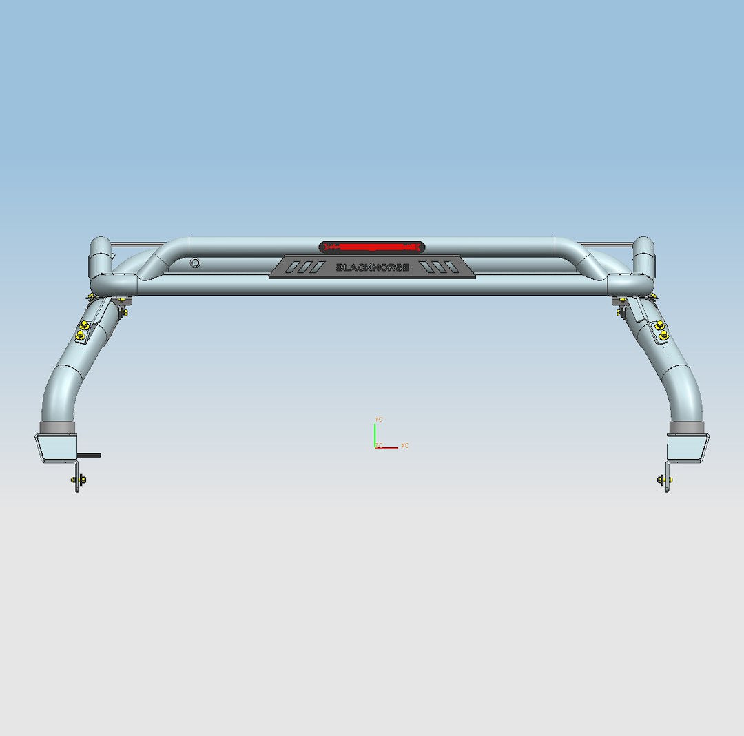Black Horse Offroad ATRB7BK Atlas Frontier Tubular Bed Bar, 50-in Mount - image 2