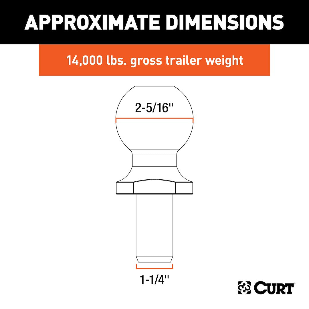 Curt 48430 Pintle Hitch Ball - image 2