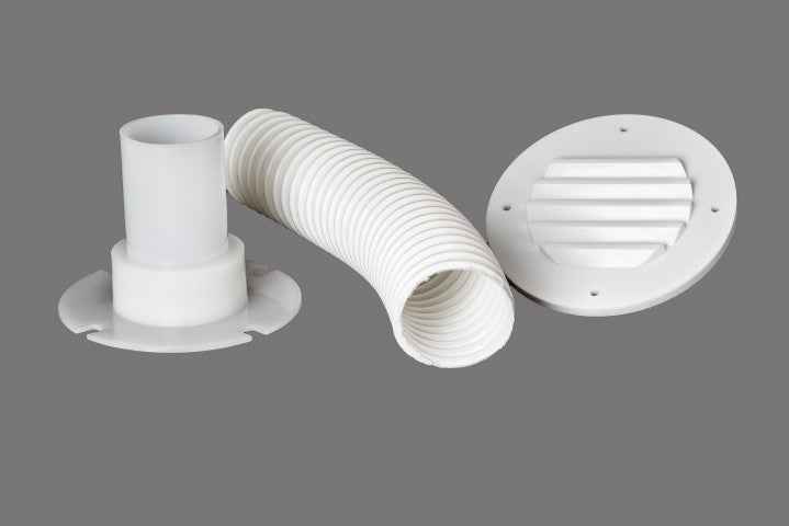 MTS Products 276 White 9-Inch Louvered Battery-Box Vent