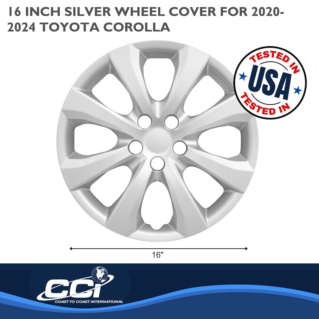 Coast To Coast 54216S Corolla Painted Eight-Spoke Trim Set - image 3