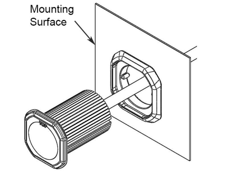 Ecco Elect ED9040BA Hide-A-LED Directional Warning Lamp