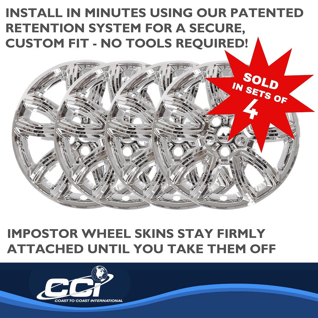 Coast To Coast IMP468X Explorer 18-Inch Chrome Snap-On Skins - image 4