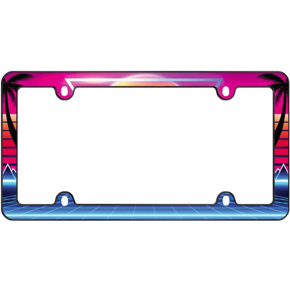 Cruiser 23760 Synthwave Automotive Plate Surround