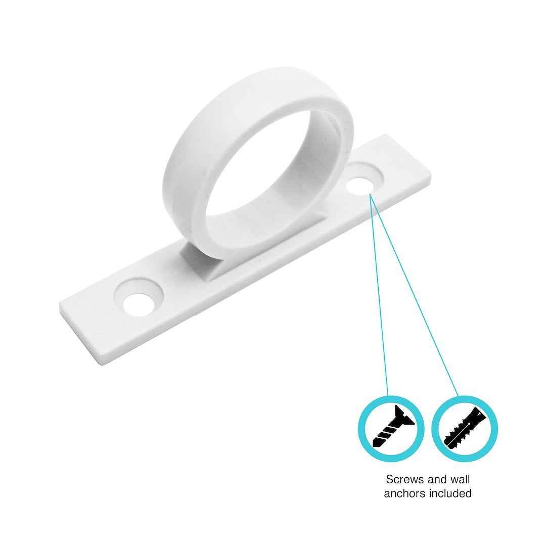 Dura Faucet DFSA155WT White Shower-Hose Guide Ring