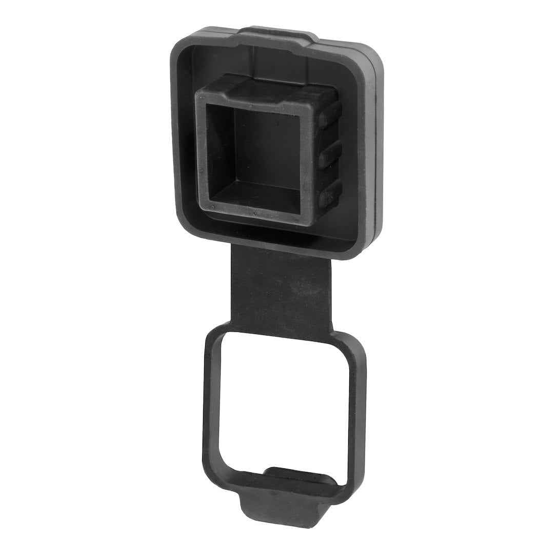CURT 21728 2-Inch Rubber Receiver Cover with 4-Way Holder