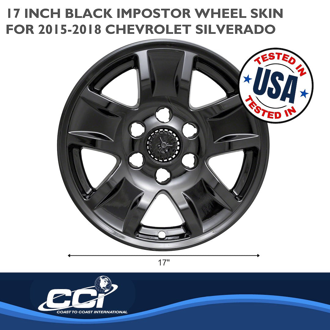Coast To Coast IMP390BLKN Silverado 17-Inch Black Skin Set - image 2