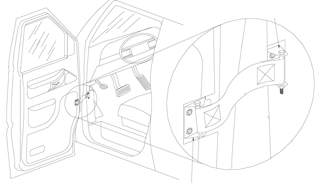 Masterack 025935kp Door Check Kit
