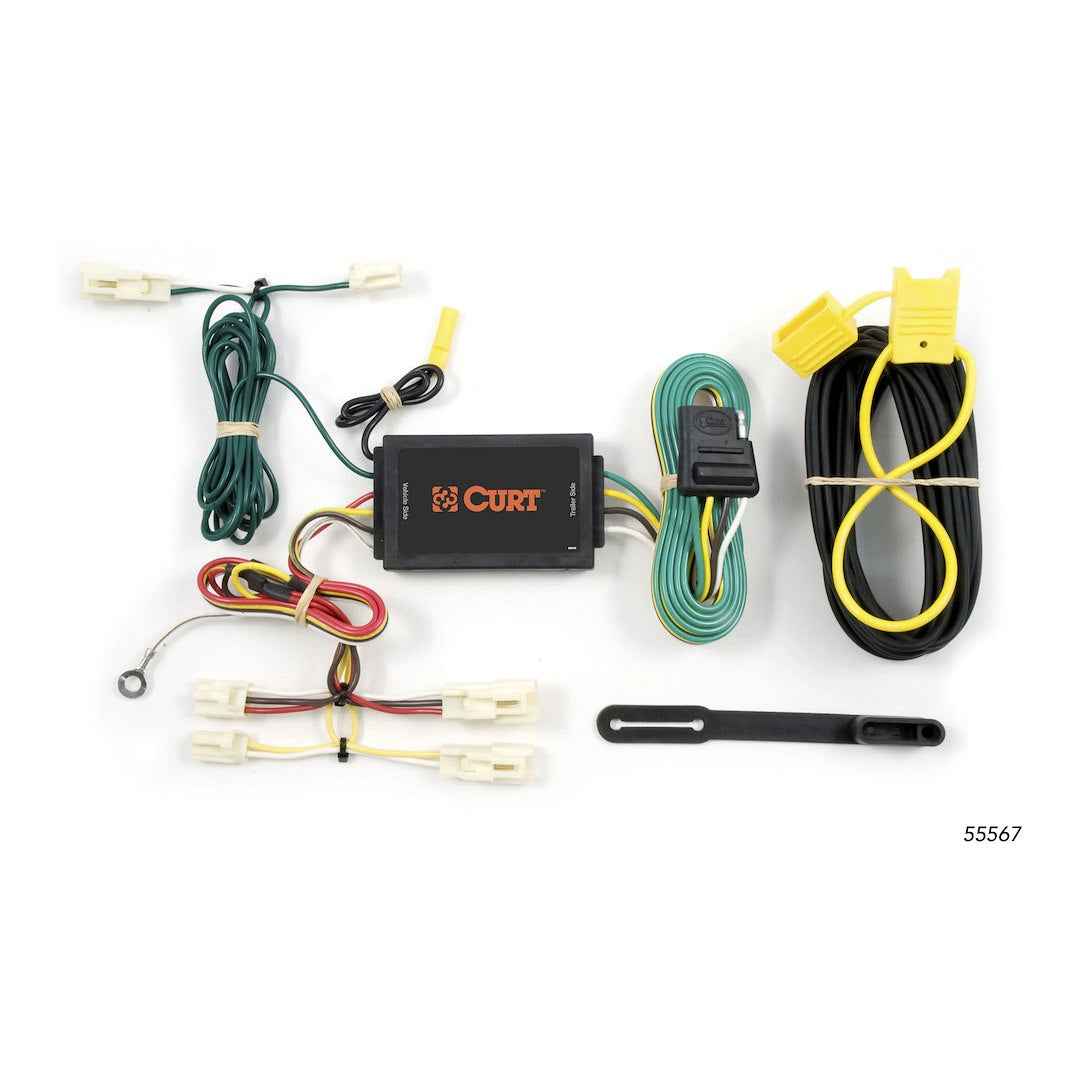 CURT Custom 4-Way Flat Trailer Wiring – 55567