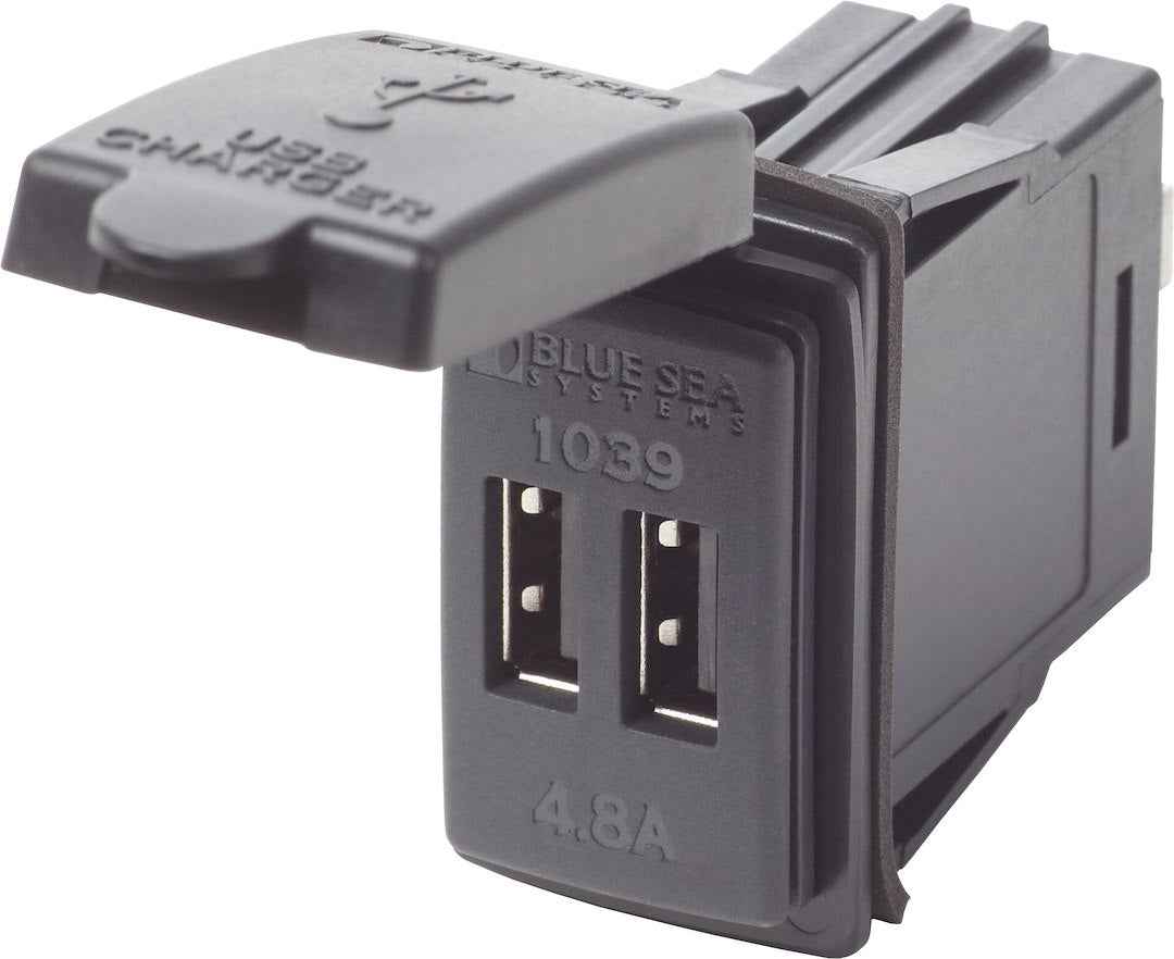 Blue Sea Dual USB Outlet - 5V, 4.8A – 1039-BSS