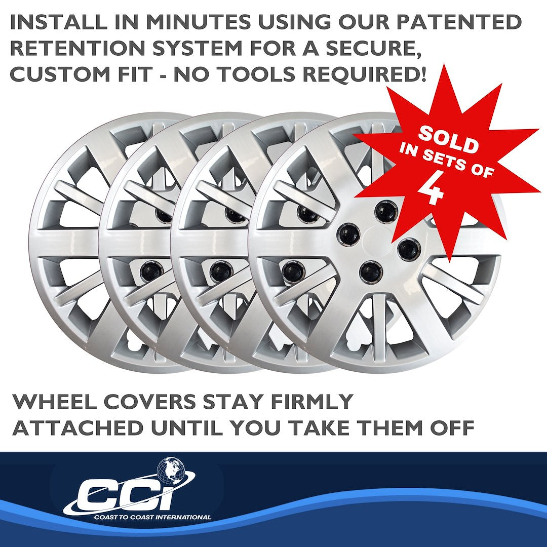 Coast To Coast 45315S Twelve-Spoke Steel-Wheel Covers for Cobalt - image 4
