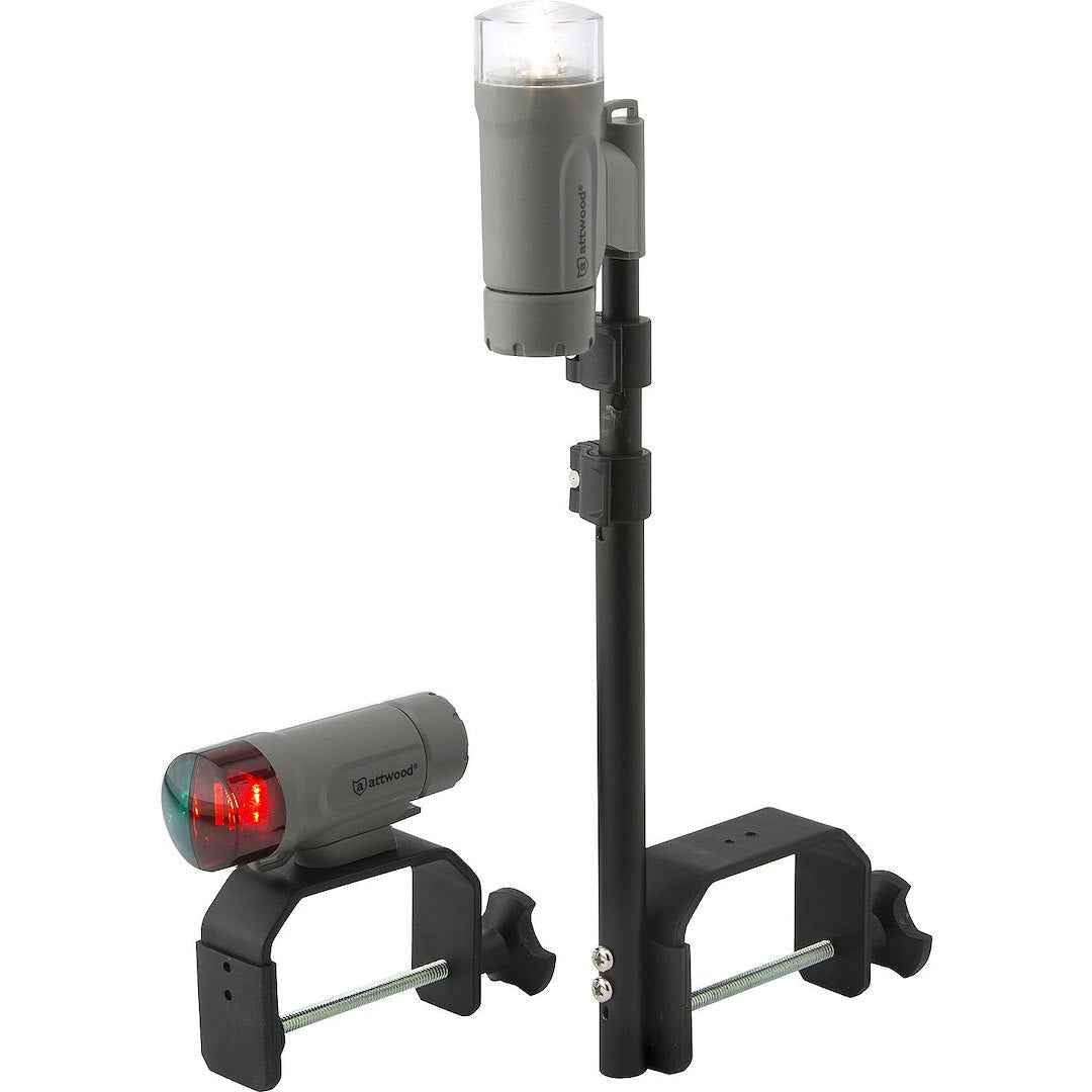 Attwood Marine Portable LED Bow and Stern Navigation Light Kit – 14190-7