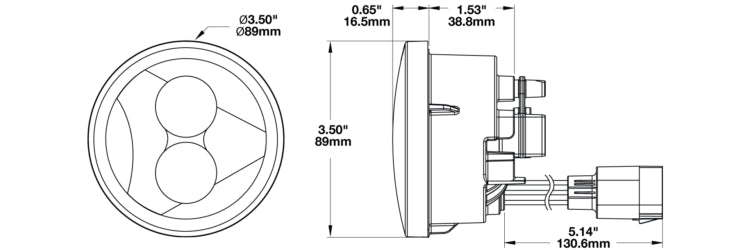 J.W. Speaker 0346503 239 J2 Front LED Turn-Signal Set