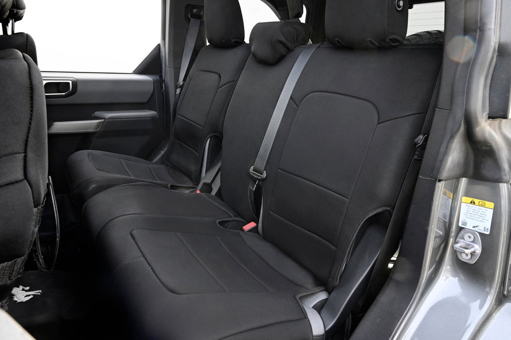 Body Armor 91011 Black Neoprene 60/40 Rear Bench Covers - image 1