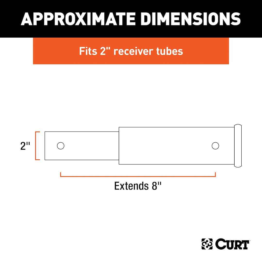 CURT Trailer Hitch Extension - 8 in – 45791