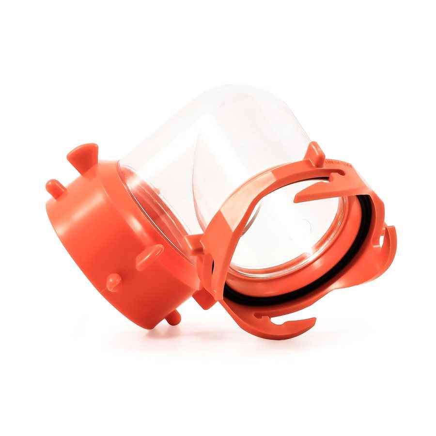 Camco 39857 RhinoFLEX Clear 90-Degree Swivel Sewer Elbow