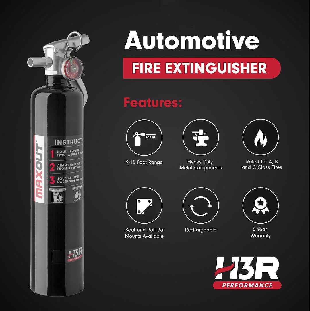 H3R 2.5-lb ABC Fire Extinguisher - Black – MX250B
