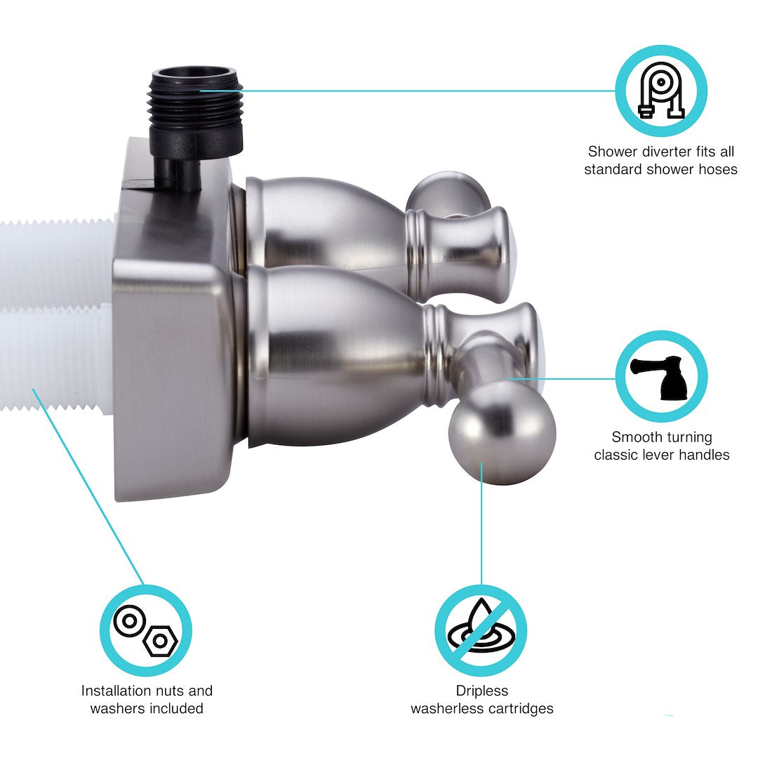 Dura Faucet Df-Sa100l-Sn Shower Control Valve - image 4