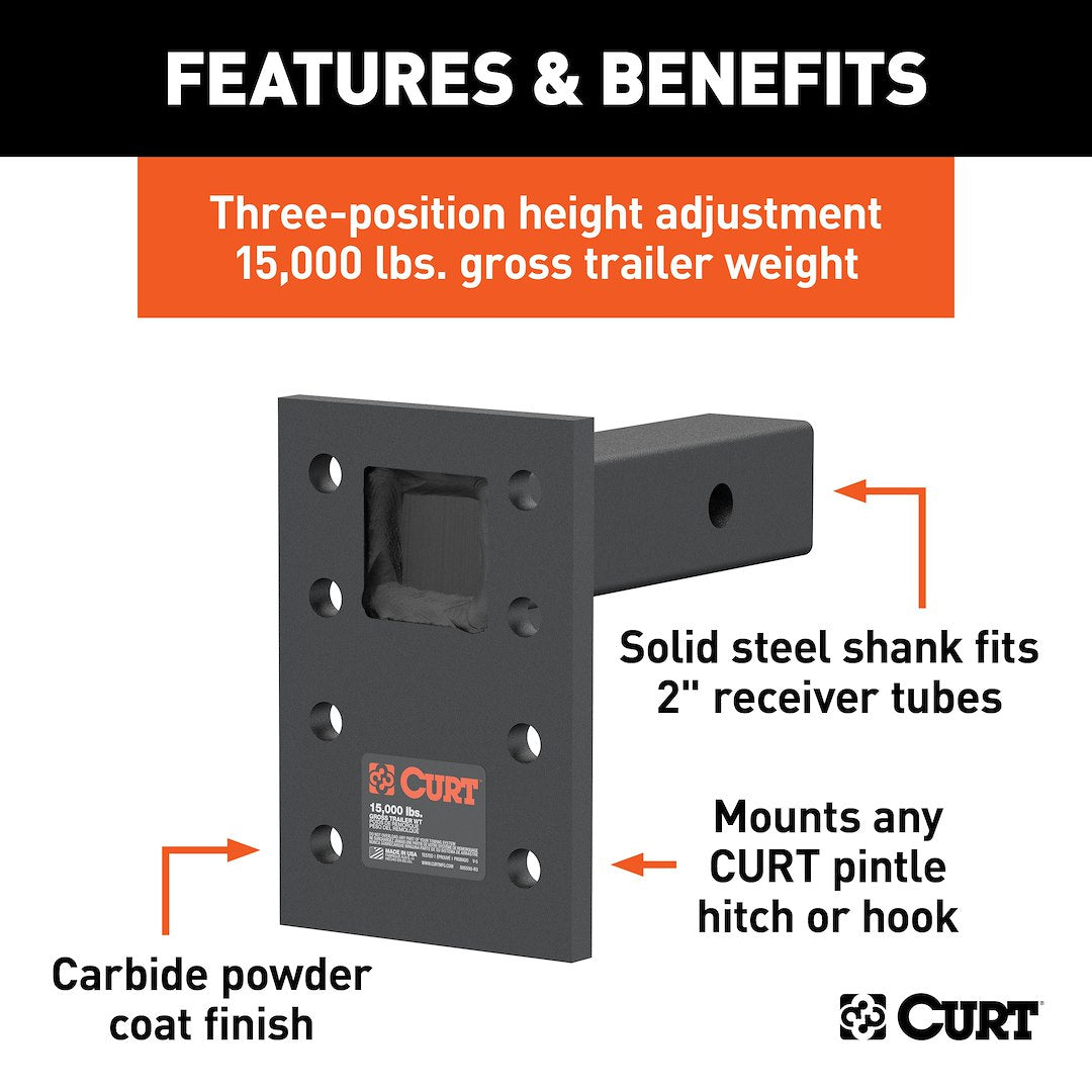 Curt 48328 Pintle Hook Mounting Plate - image 2