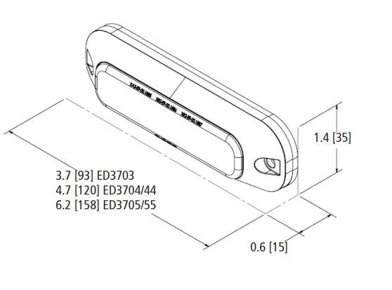 Ecco Electronic ED3744AC 3744 Series LED Warning Unit