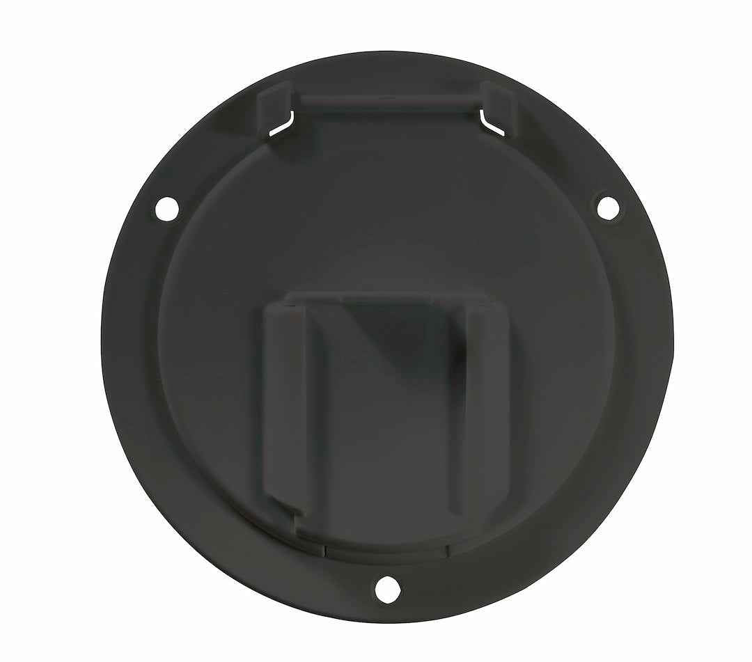 RV Designer B133 Black Low-Profile Snap-Lid Cord Hatch