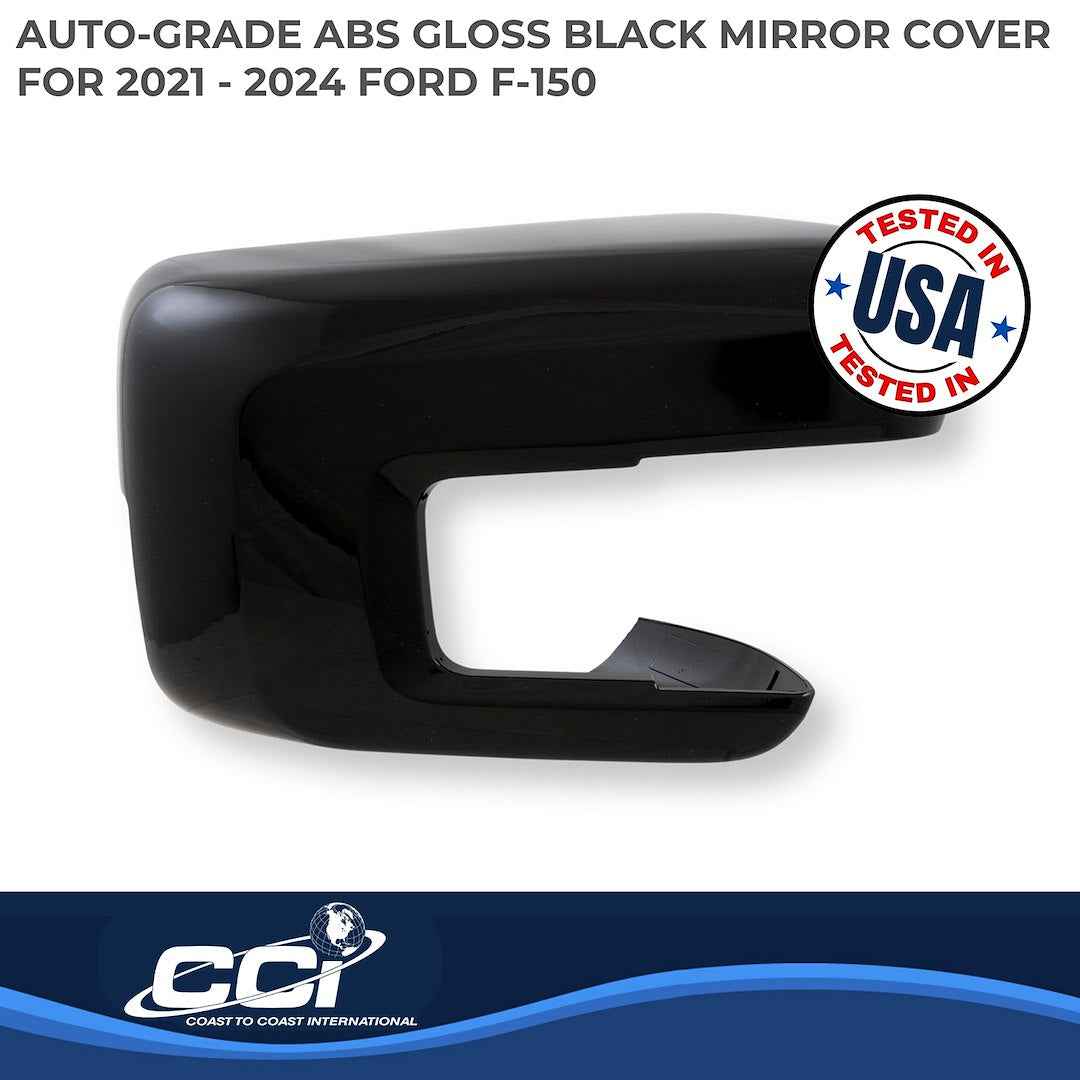Coast To Coast MC67556BLK F-150 Painted Full Mirror Trim Pair