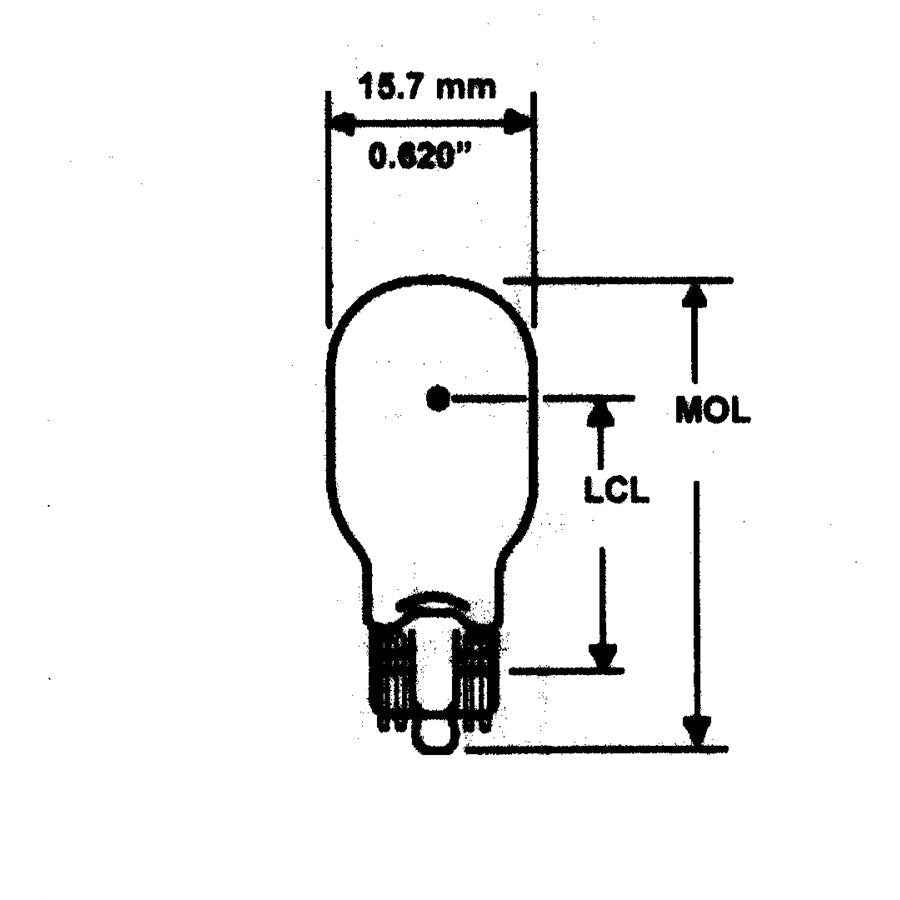 Camco 54768 Clear 921 High-Mount Stop Bulbs, Ten-Pack