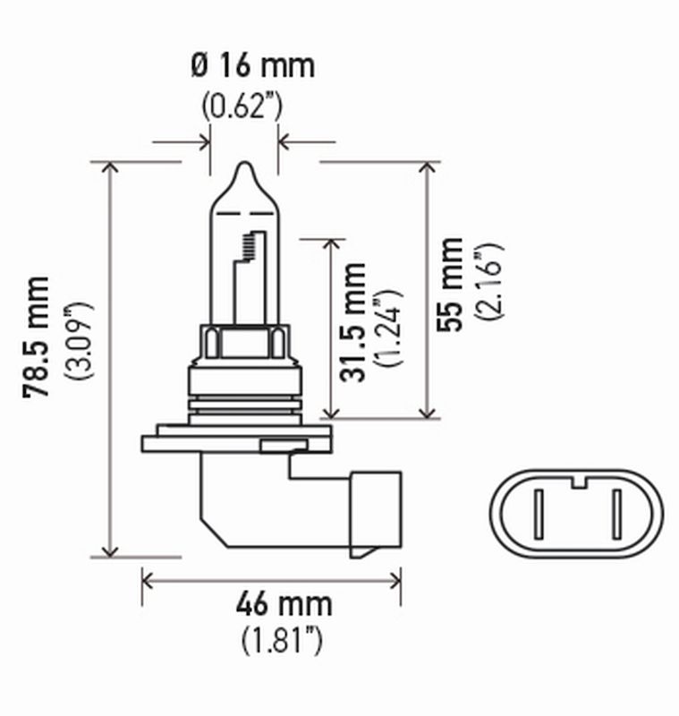 Hella 9005sb Bulb for Headlights