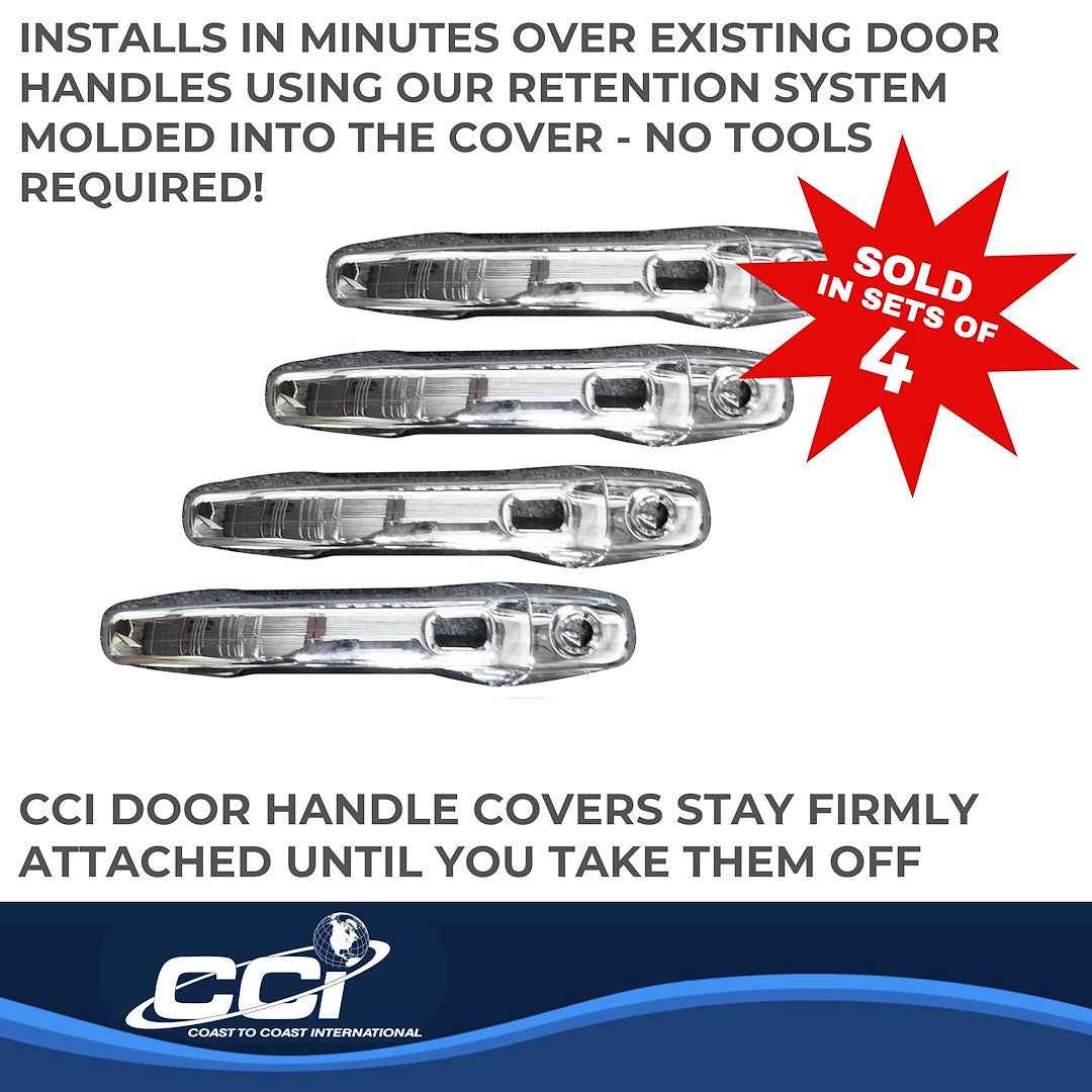 Coast To Coast DH68589S Explorer Smart-Key Chrome Handle Overlays
